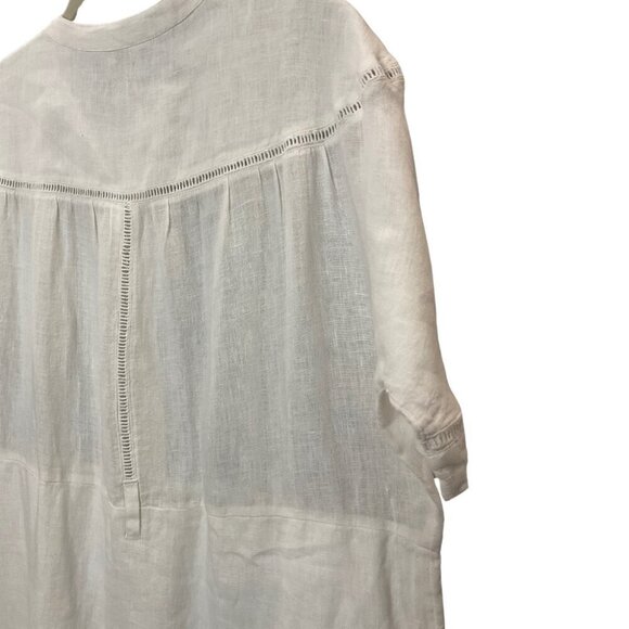 Faherty 100% Linen Shirt Dress size large - Picture 7 of 8